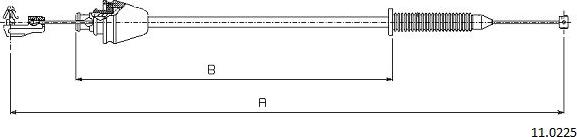 Cabor 11.0225 - Тросик газа autodnr.net