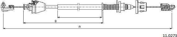 Cabor 11.0273 - Тросик газу autocars.com.ua