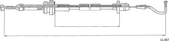Cabor 11.087 - Тросик газу autocars.com.ua