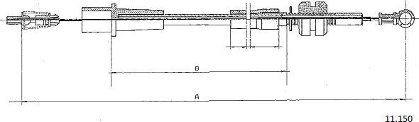 Cabor 11.150 - Тросик газу autocars.com.ua