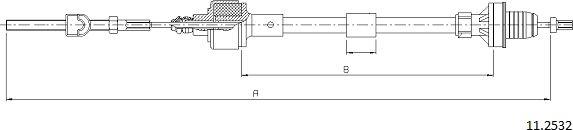 Cabor 11.2532 - Тросик спідометра autocars.com.ua