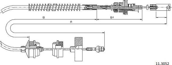 Cabor 11.3052 - Тросик спідометра autocars.com.ua
