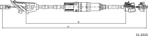 Cabor 11.3215 - Трос, управління зчепленням autocars.com.ua