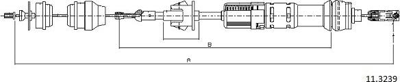 Cabor 11.3239 - Трос, управление сцеплением autodnr.net