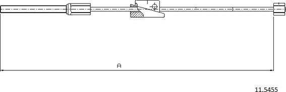 Cabor 11.5455 - Трос, гальмівна система autocars.com.ua