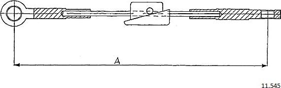 Cabor 11.545 - Трос, гальмівна система autocars.com.ua