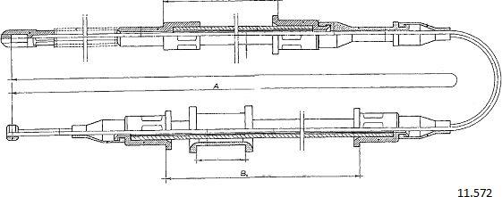 Cabor 11.572 - Трос, гальмівна система autocars.com.ua
