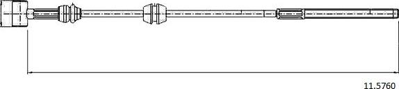 Cabor 11.5760 - Трос, гальмівна система autocars.com.ua