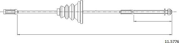 Cabor 11.5776 - Трос, гальмівна система autocars.com.ua