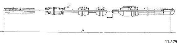 Cabor 11.579 - Тросик, cтояночный тормоз autodnr.net