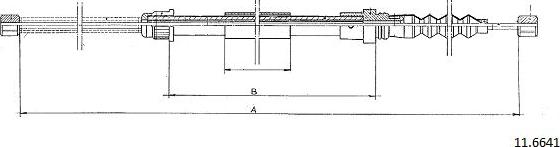 Cabor 11.6641 - Трос, гальмівна система autocars.com.ua