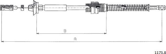 Cabor 1173.8 - Тросик газу autocars.com.ua