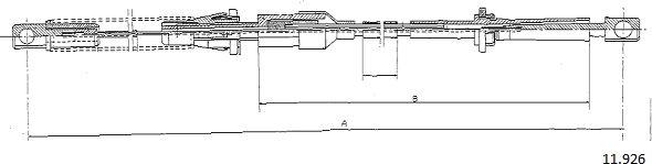 Cabor 11.926 - Тросик газу autocars.com.ua