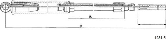 Cabor 1251.2 - Трос, гальмівна система autocars.com.ua