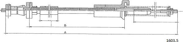 Cabor 1603.5 - Тросик газу autocars.com.ua