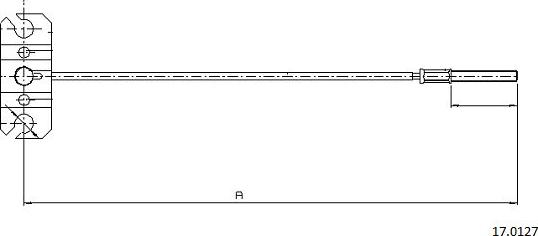 Cabor 17.0127 - Трос, гальмівна система autocars.com.ua