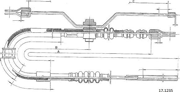Cabor 17.1235 - Трос, гальмівна система autocars.com.ua