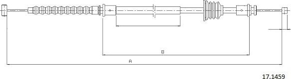 Cabor 17.1459 - Трос, гальмівна система autocars.com.ua