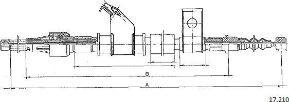 Cabor 17.210 - Трос, гальмівна система autocars.com.ua