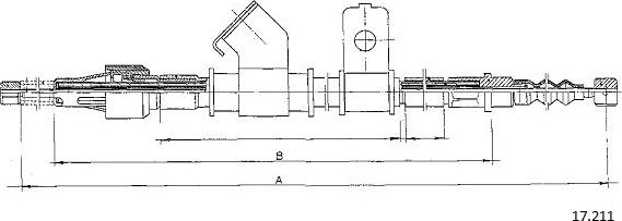 Cabor 17.211 - Трос, гальмівна система autocars.com.ua