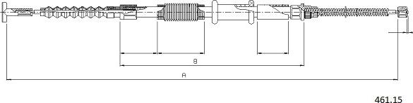 Cabor 461.15 - Тросик, cтояночный тормоз autodnr.net