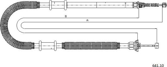 Cabor 641.10 - Трос, гальмівна система autocars.com.ua