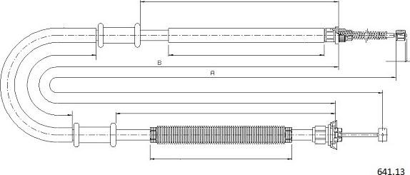 Cabor 641.13 - Трос, гальмівна система autocars.com.ua