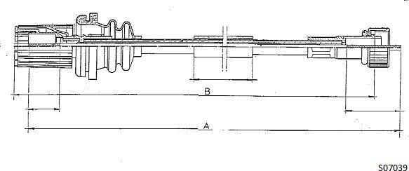 Cabor S07039 - Тросик спідометра autocars.com.ua