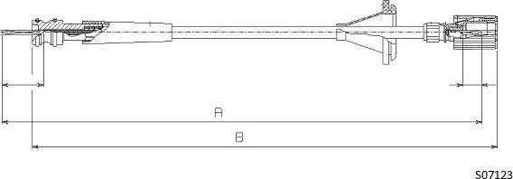 Cabor S07123 - Тросик спідометра autocars.com.ua