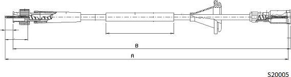 Cabor S20005 - Тросик спідометра autocars.com.ua