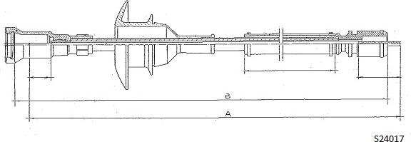 Cabor S24017 - Тросик спідометра autocars.com.ua