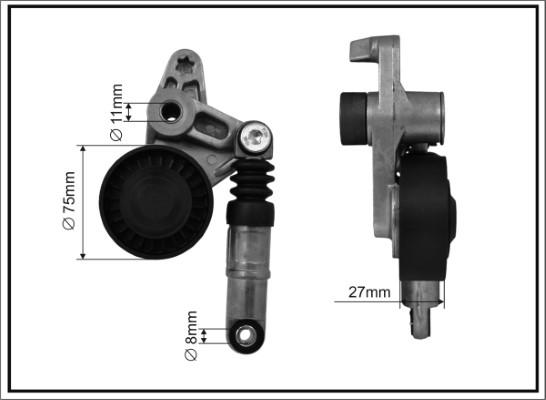 Caffaro 126540SP - Натяжитель, поликлиновый ремень autodnr.net