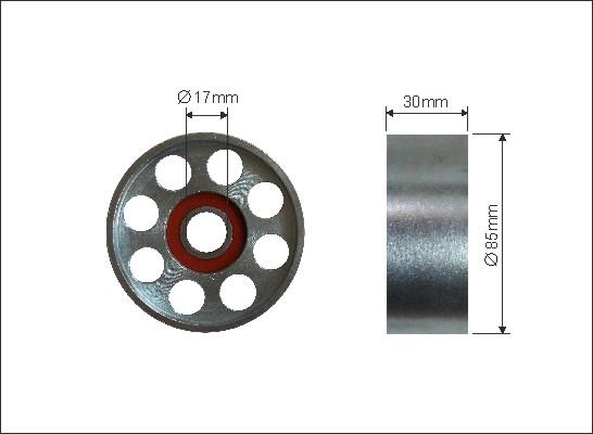 Caffaro 292-00 - Направляющий ролик, поликлиновый ремень avtokuzovplus.com.ua