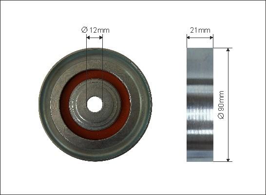 Caffaro 319-69 - Направляющий ролик, поликлиновый ремень avtokuzovplus.com.ua