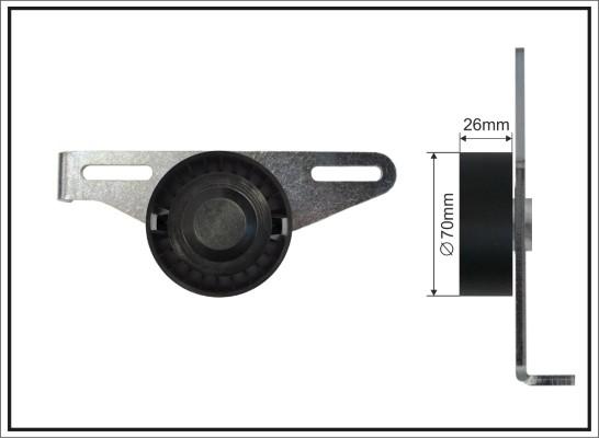 Caffaro 48-00 SC - Натягувач ременя, клинові зуб. autocars.com.ua