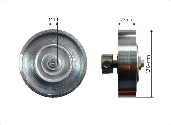 Caffaro 500041 - Направляющий ролик, поликлиновый ремень autodnr.net