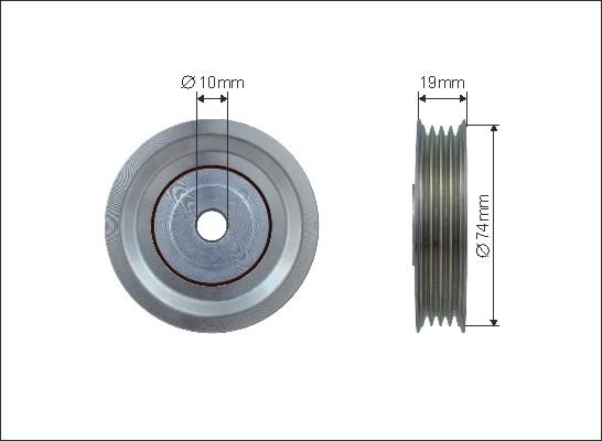 Caffaro 500098 - Паразитний / провідний ролик, поліклиновий ремінь autocars.com.ua