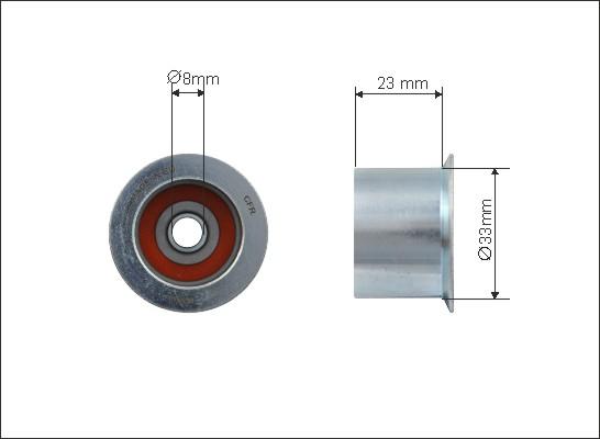 Caffaro 500134 - Направляющий ролик, зубчатый ремень avtokuzovplus.com.ua