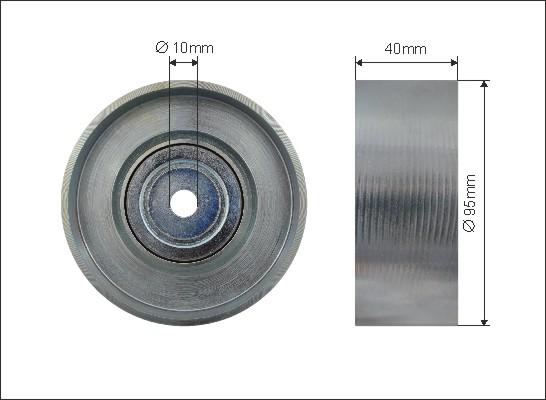 Caffaro 500579 - Направляющий ролик, поликлиновый ремень autodnr.net