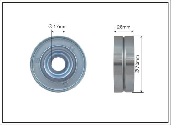 Caffaro 500629 - Направляющий ролик, поликлиновый ремень avtokuzovplus.com.ua
