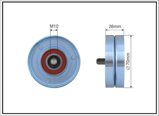 Caffaro 500633 - Направляющий ролик, поликлиновый ремень autodnr.net
