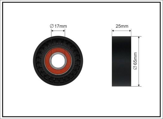 Caffaro 500659 - Направляющий ролик, поликлиновый ремень avtokuzovplus.com.ua