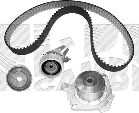 Caliber 0202KFW - Водяний насос + комплект зубчатого ременя autocars.com.ua