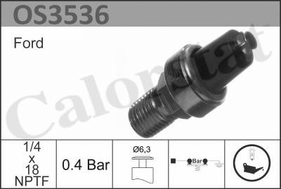 Calorstat by Vernet OS3536 - Датчик, тиск масла autocars.com.ua