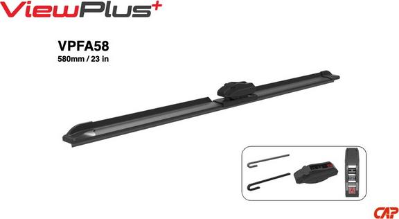 CAP VIEWPLUS VPFA58 - Щітка склоочисника autocars.com.ua