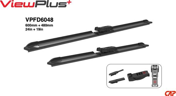 CAP VIEWPLUS VPFD6048 - Щітка склоочисника autocars.com.ua