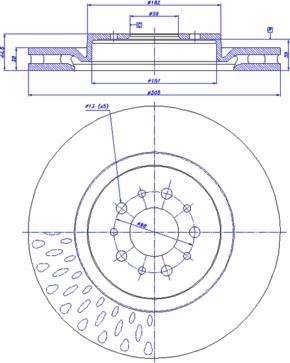 CAR 142.016 - Гальмівний диск autocars.com.ua