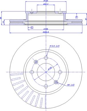 CAR 142.025 - Тормозной диск avtokuzovplus.com.ua