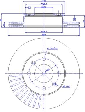 CAR 142.026 - Тормозной диск avtokuzovplus.com.ua