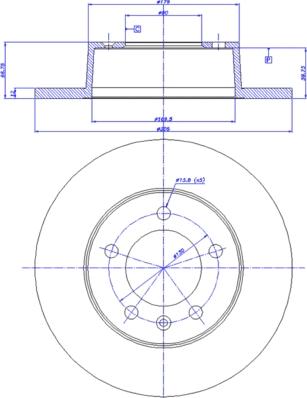 AM GENERAL 4403045 - Гальмівний диск autocars.com.ua